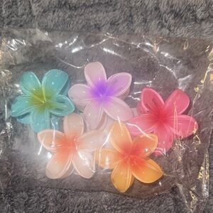 Colorful Flower Hair Clips